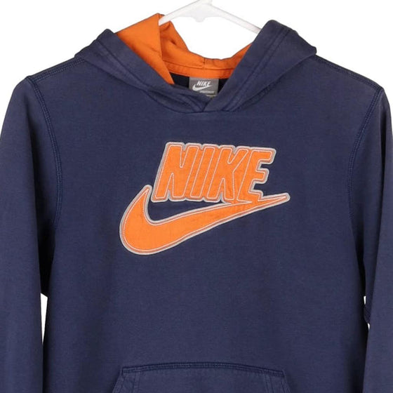 Vintage navy Age 12-14 Nike Hoodie - boys medium