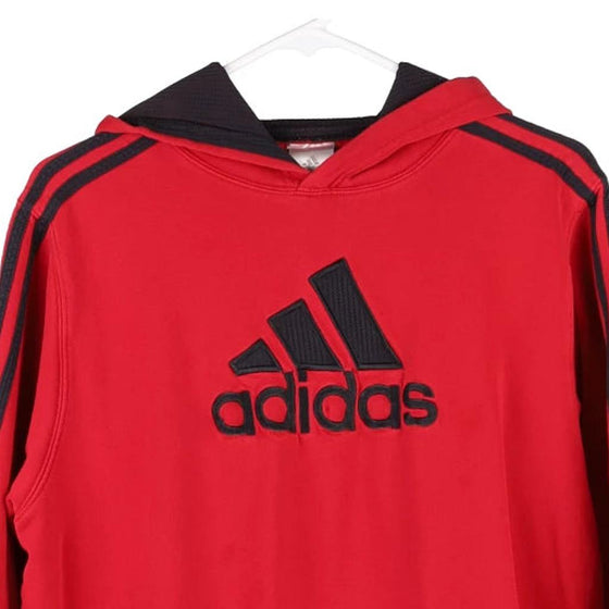 Vintage red Age 16 Adidas Hoodie - boys x-large