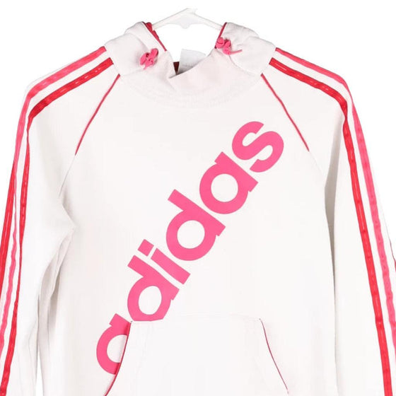 Vintage white Age 14 Adidas Hoodie - girls medium