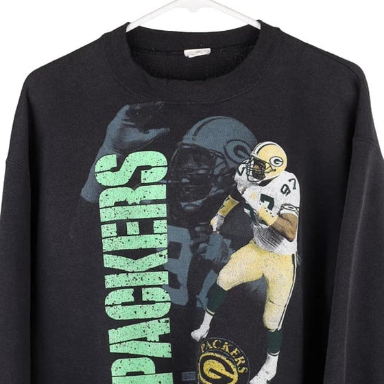 Vintage black Green Bay Packers Unbranded Sweatshirt - mens medium