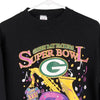 Vintage black Green Bay Packers Logo 7 Sweatshirt - mens medium