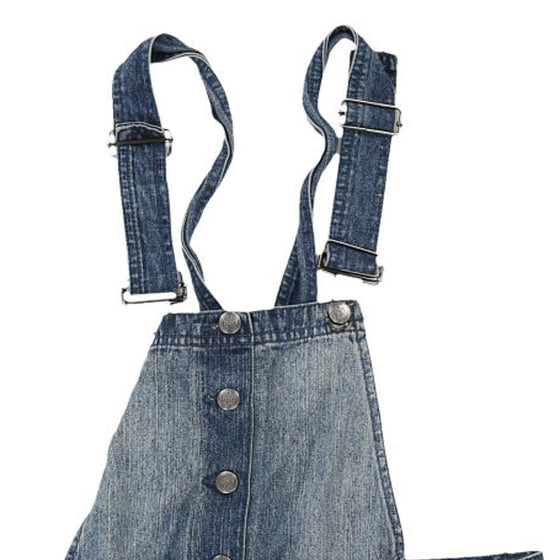 Vintage blue Age 12-14 B.P.C. Short Dungarees - girls 30" waist