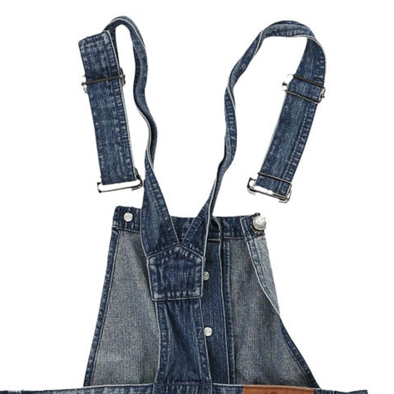 Vintage blue Age 12-14 B.P.C. Short Dungarees - girls 30" waist