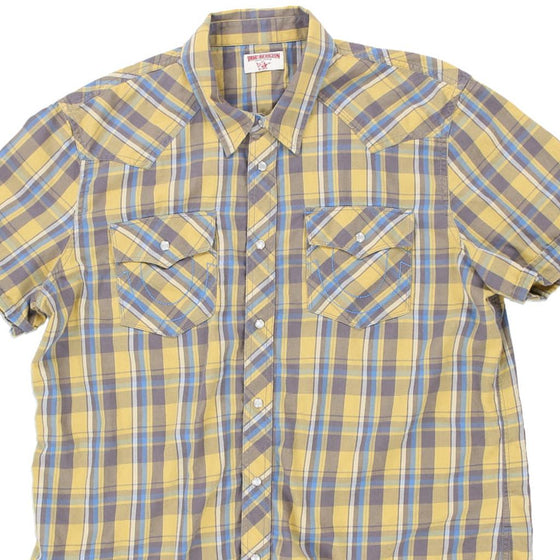 Pre-Loved yellow True Religion Short Sleeve Shirt - mens xx-large