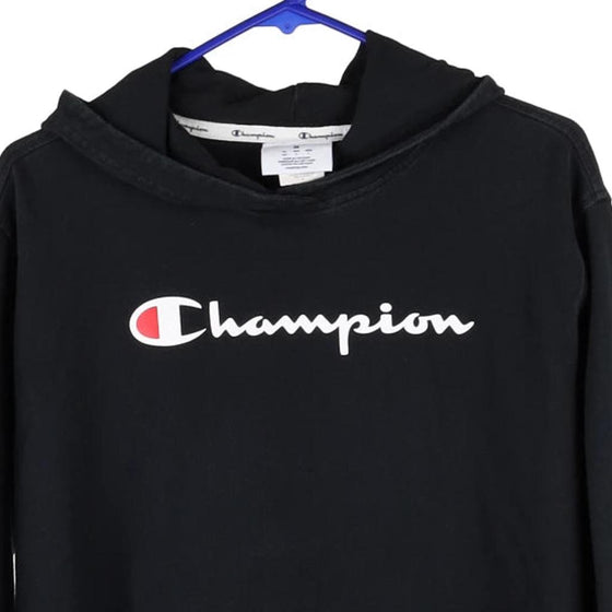 Vintage black Champion Hoodie - womens medium