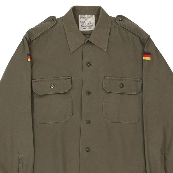 Vintage khaki 1984 German Army Shirt - mens large