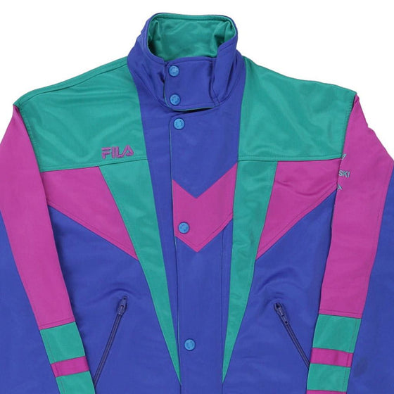 Vintage block colour Fila Track Jacket - mens x-small