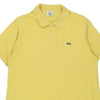 Vintage yellow Lacoste Polo Shirt - mens x-large