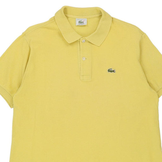 Vintage yellow Lacoste Polo Shirt - mens x-large