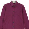 Vintage purple Burberry Brit Shirt - mens small