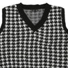 Vintage black Splash Sweater Vest - womens large