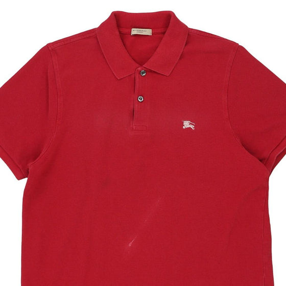 Vintage red Burberry London Polo Shirt - mens large