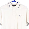 Vintage white Bootleg John Ashfield Polo Shirt - mens large