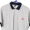 Vintage grey Coveri Polo Shirt - mens x-large