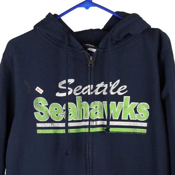 Vintage navy Seattle Seahawks Nfl Hoodie - womens large