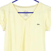 Vintage yellow Bootleg Lacoste T-Shirt - womens medium