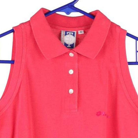 Vintagepink Lotto Polo Top - womens small