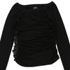 Dolce & Gabbana Sheer Long Sleeve Top - Medium Black Polyester