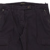 Napapijri Cargo Trousers - 32W UK 10 Navy Cotton