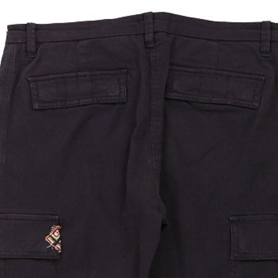 Napapijri Cargo Trousers - 32W UK 10 Navy Cotton