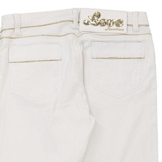 Love Moschino Jeans - 28W UK 6 White Cotton