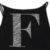 Gianfranco Ferre Cropped Cami Top - Large Black Nylon