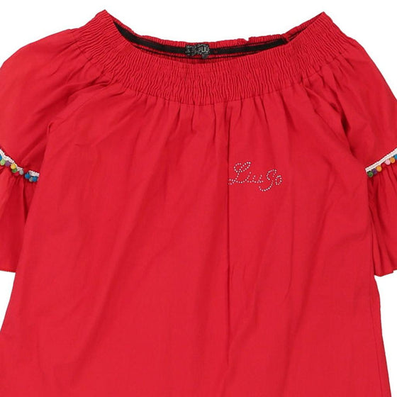 Liu Jo Bardot Top - Medium Red Cotton