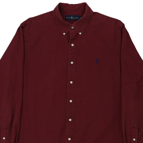 Vintage burgundy Ralph Lauren Shirt - mens x-large