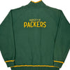 Packers Reebok Graphic Track Jacket - XL Green Cotton Blend