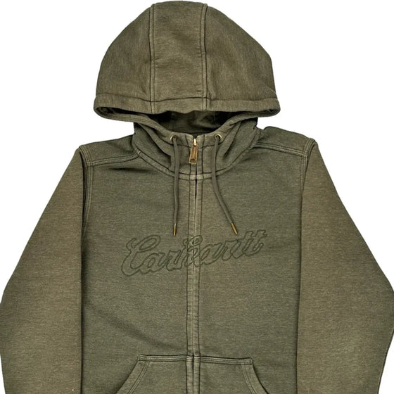 Carhartt Graphic Hoodie - Medium Green Cotton Blend