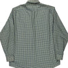 Lacoste Checked Shirt - Large Blue Cotton