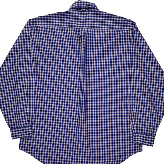 Tommy Hilfiger Checked Shirt - Large Blue Cotton