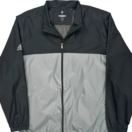 Golf Adidas Waterproof Track Jacket - XL Black Polyester