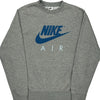 Nike Air Nike Graphic Sweatshirt - Small Grey Cotton Blend