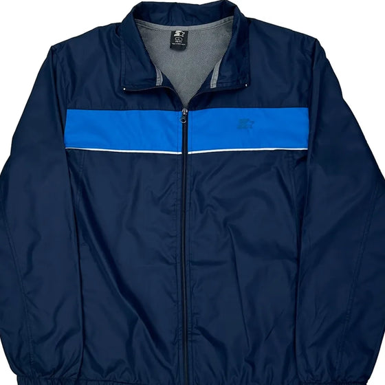 Starter Windbreaker - Large Blue Polyester