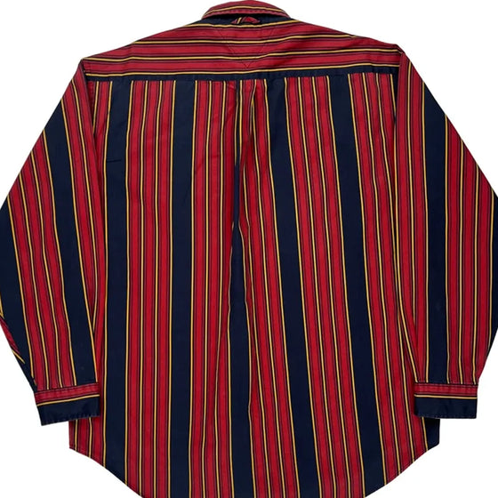 Tommy Hilfiger Striped Shirt - Large Multicoloured Cotton