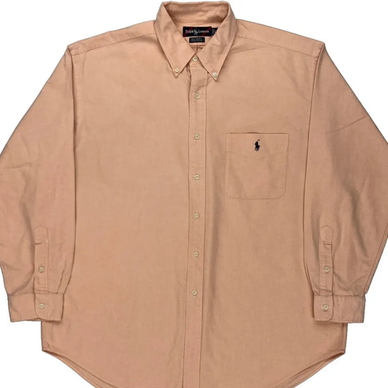 Ralph Lauren Shirt - Large Beige Cotton