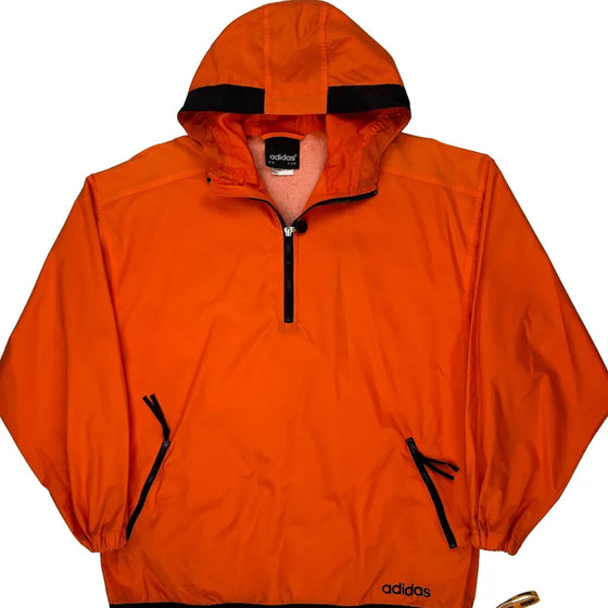 3 Stripes Adidas Jacket - Medium Orange Polyamide