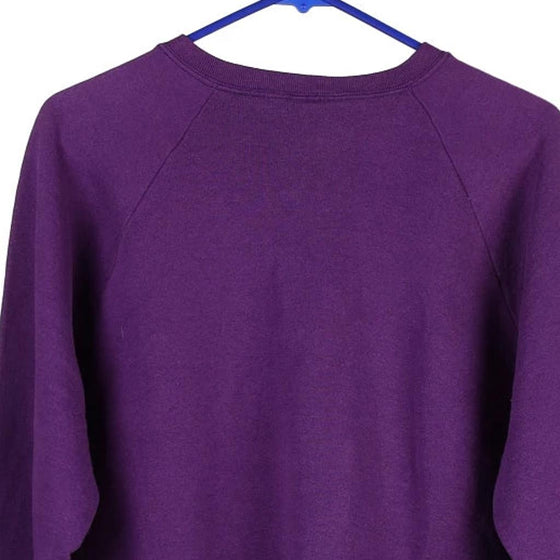 Vintage purple Fruit Of The Loom Sweatshirt - womens medium