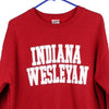 Vintage red Indiana Wesleyan Gildan Sweatshirt - womens medium