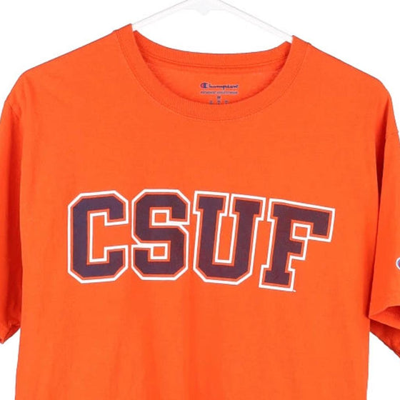 Vintage orange CSUF Champion T-Shirt - mens medium