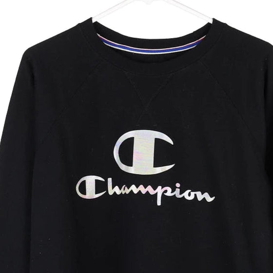 Vintage black Champion Sweatshirt - womens large