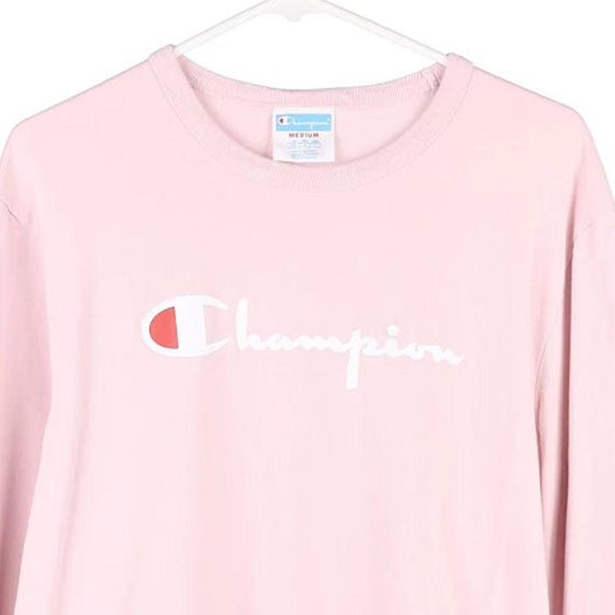 Vintage pink Champion Long Sleeve T-Shirt - womens medium