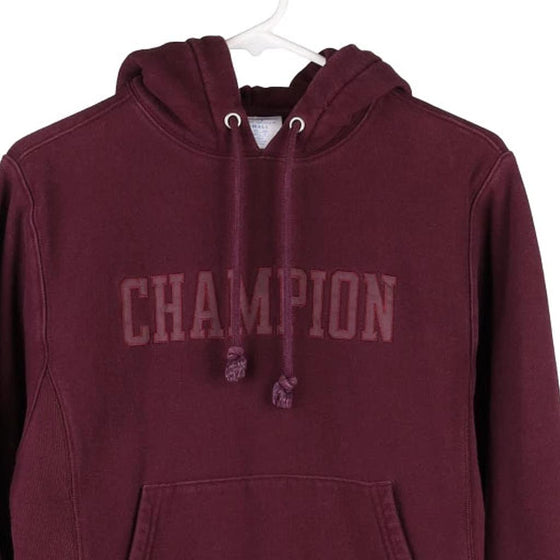 Vintage burgundy Reverse Weave Champion Hoodie - womens small