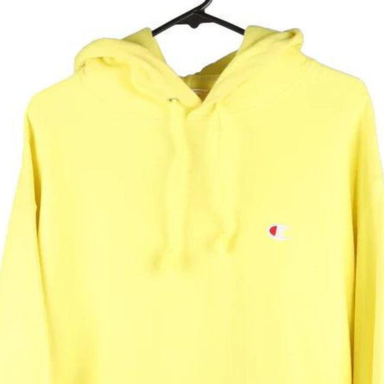 Vintage yellow Reverse Weave Champion Hoodie - mens x-large