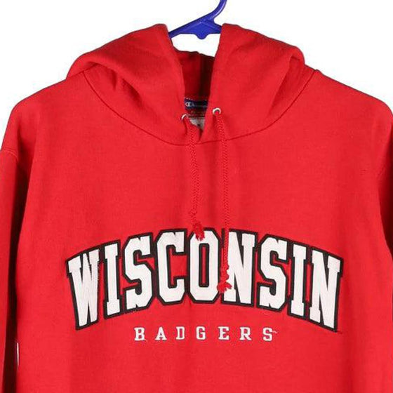 Vintage red Wisconsin Badgers Champion Hoodie - mens small