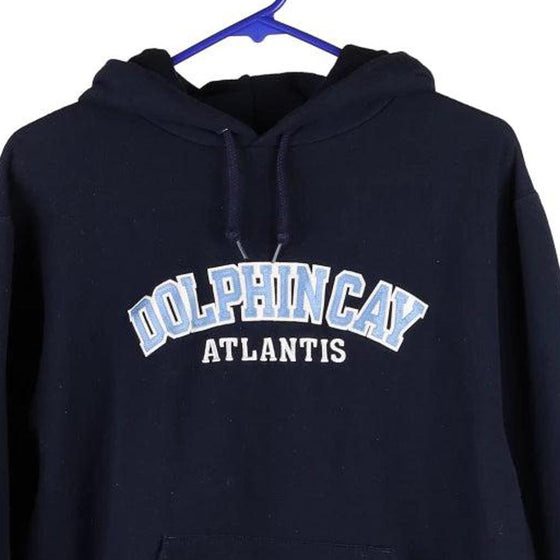 Vintage navy Dolphin Cay Atlantis Champion Hoodie - mens small