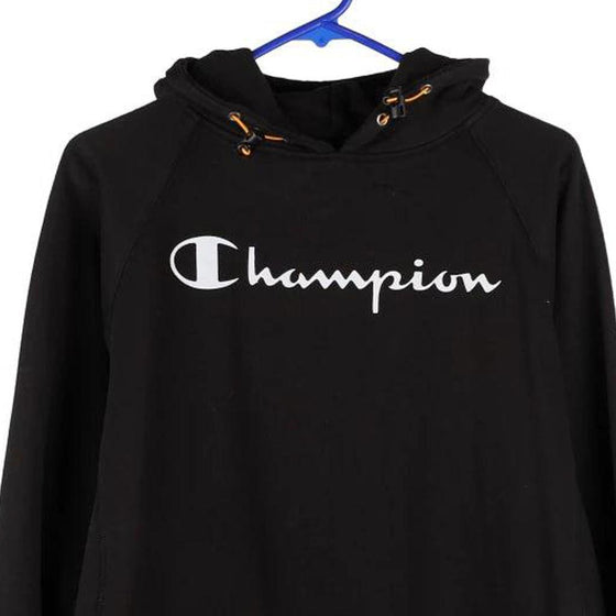 Vintage black Champion Hoodie - mens x-large