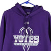 Vintage purple Yotes Lacrosse Under Armour Hoodie - mens medium