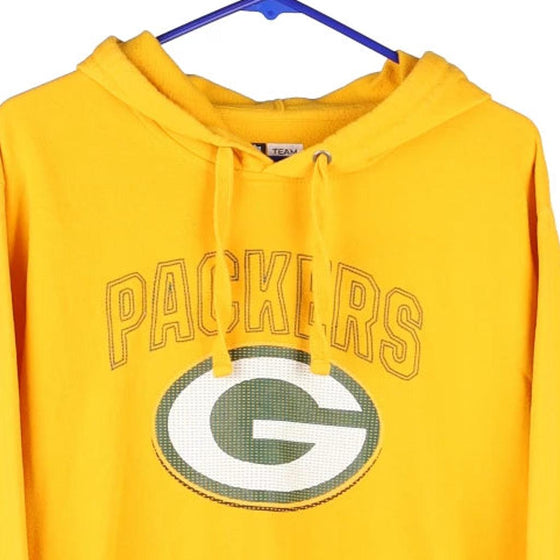 Vintage yellow Green Bay Packers Nfl Hoodie - mens medium